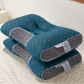 Purchase One And Receive Another at No Cost, Two Soft Woven Neck Massage Pillows for Couples - Featuring Adjustable Ergonomic, High-Quality Pillow Core, And a Removable Pillowcase for Enhanced Sleeping Comfort.