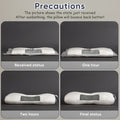 Purchase One And Receive Another at No Cost, Two Soft Woven Neck Massage Pillows for Couples - Featuring Adjustable Ergonomic, High-Quality Pillow Core, And a Removable Pillowcase for Enhanced Sleeping Comfort.