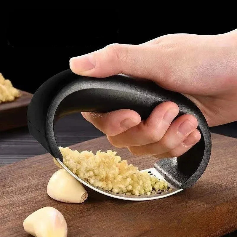 Stainless Steel Garlic Press Crusher Manual Garlic Mincer Chopping Garlic Tool Fruit Vegetable Tools Kitchen Accessories Gadget