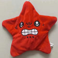 22cm Angry Mobile Jumping Star Decompression Plush Toy Backpack Doll Pentagonal Emoji Star Plush Soft Kawaii Children Fun Gift