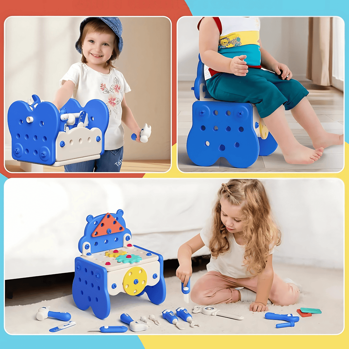Hippo All - in - one Tool Hub DIY Montessori Tool Box Set - DIYative™